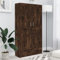 FIRBNUS Bücherschrank Bücherregal Holz Bücherregal Schmal Schmal Bücherschrank mit Türen Wohnzimmer Möbel Sideboard Holz Bücherregal Industrial Weiß 82,5x30,5x150 cm Holzwerkstoff