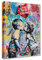 Tucocoo 1 Stück Leinwand-Kunstdrucke Banksy Kiss Kunstbilder, abstrakte Graffiti, kleiner Junge Mädchen, Gemälde, zeitgenössisches Kunstwerk, Heimdekoration für Wohnzimmer, Schlafzimmer, gerahmt