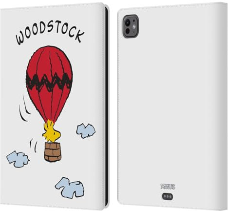 Head Case Designs Offizielle Peanuts Woodstock Persöhnlichkeiten Leder Brieftaschen Handyhülle Hülle Huelle kompatibel mit Apple iPad Pro 11 M4 2024
