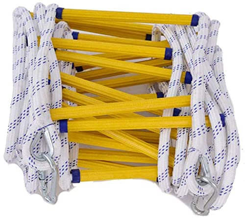 Strickleiter, Sicherheitsleiter, Notsicherheitsleiter, Feuerleiter, Strickleiter, Not-Feuerleiter mit Hakenkarabiner/30M