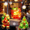 Melofo Christmas Window Decorations 3pcs Hanging Fairy String Light Santa Claus, Bells, Christmas Tree, Battery Powered with Suction Cup for Xmas Party Bedroom Garden Display Window Home Mall Decor