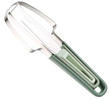 KGDUYC Watermelon Fork Slicer Cutter, Cortador de Sandía, Cortador de Sandia Acero Inoxidable, Cortador de Melón, Cortador de Tenedor de Sandía 3 en 1, Herramienta Portátil De Corte Sandía