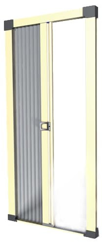 Zanzariera Laterale Plisse Porta Finestre 1 Anta | Zanzariera Plissettata Scorrevole Laterale | Zanzariere Avvolgibili | Solo 25mm di ingombro | Alluminio | Chiusura Magnetica | Personalizzabile