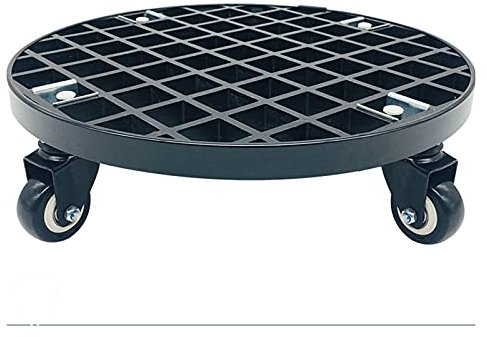 GLJTUO Support De Pot De Fleurs De Jardin Robuste avec roulettes, Support De Plantes Rond sur roulettes - Support De Pot De Fleurs D'Extérieur sur roulettes - Support De Chariot D'I,L