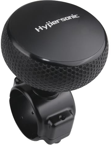 Bouton de Volant Hypersonic - Bouton Rotatif Noir Durable avec roulements à Billes pour Volant Large, rendant la Conduite Facile et Fluide.