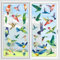 20 Stück Fensterbilder, 3D Sonnenfänger Fenster, Prisma Fensteraufkleber Regenbogen Folie PVC Selbstklebende Lichtfänger Deko Vögel Fenstersticker zum Vogelschutz für Glasscheiben