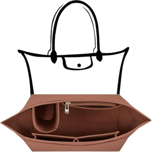 Shengruili Multi-Pocket Organizer für Longchamp Tasche-S - Handtaschen und Tote Bag Einsatz aus Filz