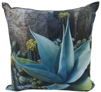 CB Home & Style Outdoor Garten Kissen Wasserabweisend Wasserfest 45 x 45 cm mit Füllung (Kaktus1)
