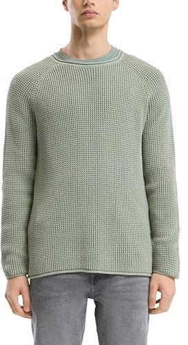 QS Grobstrickpullover mit Wascheffekt und Rollkante