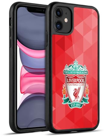 Head Case Designs Offizielle Liverpool Football Club Rot Geometrisch 1 Crest 1 Gel Armour Hülle [Militärischer Schutzgrad] kompatibel mit Apple iPhone 11