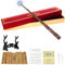 SGZIOO Baguette magique de 35 cm avec lumière, recharge USB, dans une boîte cadeau avec carte, carte de sort, carte de transport et porte-baguette magique, pour Halloween, cosplay, carnaval (B)