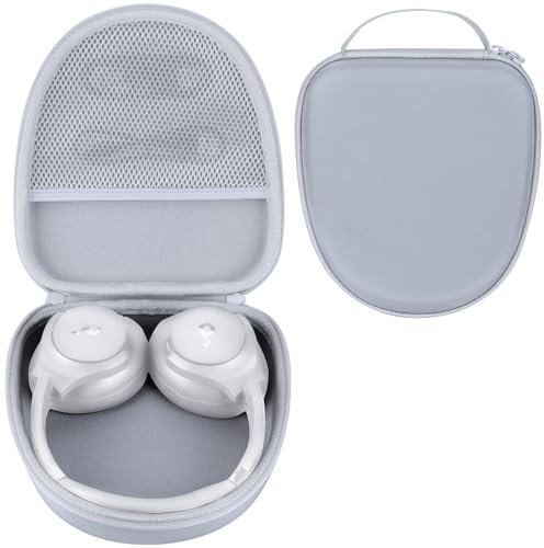 RIYADAone Hard Case Compatible with Soundcore by Anker Q20i/Q45/Q20+/Q30/Q20 Over Ear Headphones (White)
