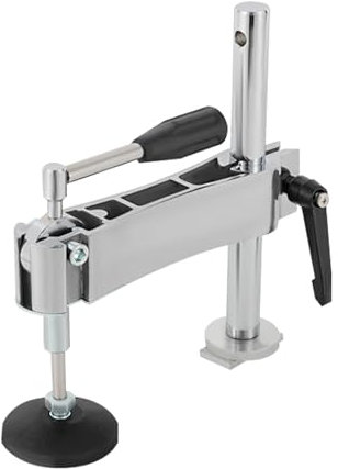 Presseur de scie à table réglable manuel pour le travail du bois, pince à bascule horizontale de précision avec plateau en caoutchouc pour projets de coupe du bois