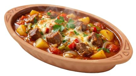 NORDIC SCHILLER Ofenform aus Natur-Terrakotta, 600 ml, Handgefertigt, Hitzebeständig, Innen Braun Glasiert, Ideal für Ofengerichte, Grill & Servieren, Kilis Tava