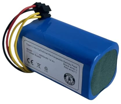 Batería De 4800 MAh 4ICR19/66 ML: Compatible con Conga, 1290, 1390, Polaris PVCR 0920WV Rufer Y El Robot Redmond RV-R500.