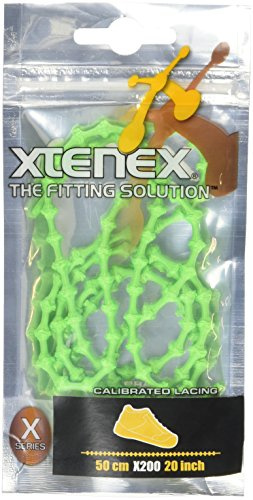 Xtenex Schnürsenkel Kids, Neongrün, 50 cm, 0836671002421