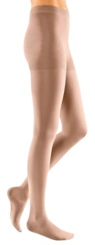 Kompressionsstrümpfe mediven elegance - AT Strumpfhose / KKL2 / I / caramel / geschl. Spitze / normal / ohne Haftband