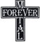 Metal Forever Heavy Metal Kreuz Cross Black Metal 4 ever Aufnäher Patch