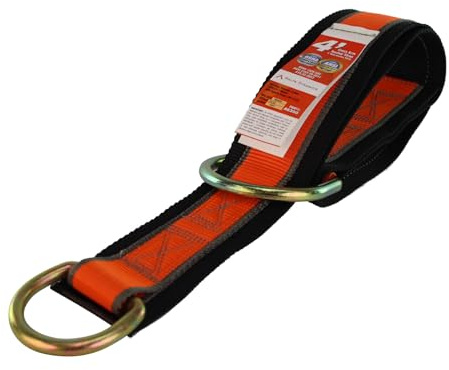 Malta Dynamics 4' Cross Arm Fall Protection Safety Strap, OSHA/ANSI Compliant - D-Ring, Beamer, I-Beam & H-Beam Anchor