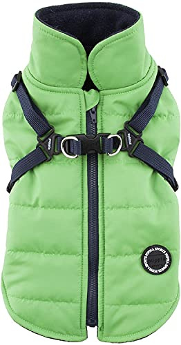 Puppia Authentische Winterweste, Mountaineer II, Small, grün
