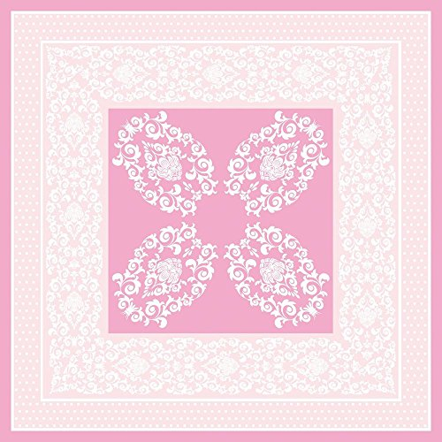 Sovie Home Linclass® Airlaid Tischdecke Bine | Einmal Tischdecke für Hochzeiten und Partys | 80x80cm | 1 Stück (Rosa)
