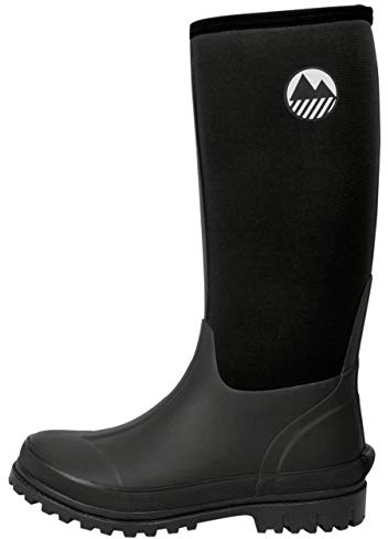 Lakeland Active Men's Rydal Neoprene & Rubber Wellington Boots - Black - 9 UK