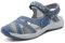DREAM PAIRS Women's Outdoor Sport Sandals-Breathable Ladies' Daily Walking Shoes Summer and Spring, Beach Shoes,Size 7,Dark/Blue-Qh,181103