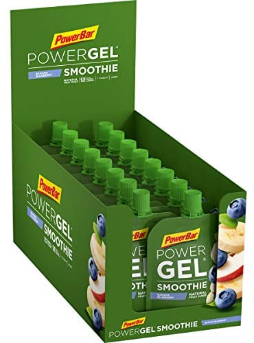 PowerBar - PowerGel Smoothie - Banana Blueberry - 16x90g - veganer Energie Smoothie - Magnesium, Natrium&Maltodextrin