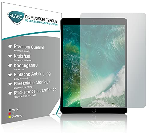 Slabo 2 x Displayschutzfolie für iPad Pro | iPad Air (10,5, Wi-Fi + Cellular) | iPad Air 3 Displayschutz Schutzfolie Folie No Reflexion | Keine Reflektion MATT
