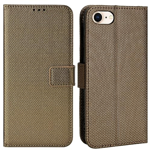 HualuBro iPod Touch 7 Hülle, iPod Touch 6/5 Hülle, Premium PU Leder Stoßfest Klapphülle Schutzhülle HandyHülle Wallet Flip Case Cover für Apple iPod Touch 7 Generation Tasche (Braun)