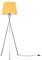 MiniSun | Modern Polished Chrome Floor Lamp with a Mustard Tapered Shade | Floor Lamps & Torchieres, Home Décor & Improvement Essential | Includes Bulb [3000K Warm White]