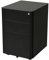 HOMCOM Caisson de bureau rangement bureau sur roulettes 3 tiroirs coulissants verrouillables trieur à dossiers dim. 39L x 48I x 59H cm acier noir