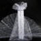 10metros Rollo Tul Tela Tul Blanco Purpurina Plata Carrete Tulle Ancho 30cm Decoración Hogar Camino de Mesa Boda Navidad Fiesta Manualidades Envolver Regalos