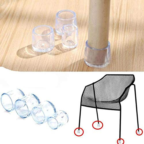 Mesa y silla de silicona antideslizante resistente al desgaste gruesa, cubierta de protección de madera muda, almohadilla para pie de mesa, alfombrilla para silla, piso, mobiliario Q5B8-Ivory