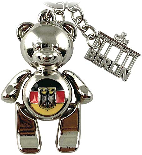 Schlüsselanhänger Berlin Souvenirs, Geschenk, Andenken - Keychain aus Metall für Deutschland. Mitbringsel für Paare, passend für Taschen, Rucksäcke, Autoschlüssel