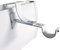 Store & Menuiserie 2.0 Lot de 2 Supports de Tringle à Rideaux Geko Blanc résistant sans perçage pour Coffre de volet Roulant à rainure diamètre 28 mm - sans adhésif - Fixation réglable