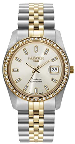 Roamer Damen Uhr Analog Quarz 853858 47 39 20 Positano Edelstahl