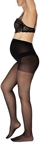 BANANALU Strumpfhose für Schwangere 40 Den Umstandsstrumpfhose Mama 40 Nero XL
