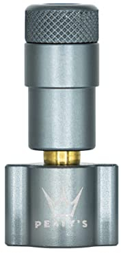 Peaty's CO2 Tyre Inflator Head Only - Unique Compact Straight Line Design for Maximum Airflow & Rapid Inflation, Presta Valve Compatible Bike Tire Pump for Mountain, Road & Gravel Bikes - Slate