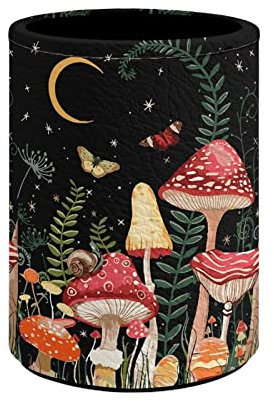 Upetstory Pot à crayons en forme de champignon - Multifonction - Organisateur de bureau - Papeterie - Support de rangement pour pinceaux de maquillage - Pour femmes, enfants, adolescentes