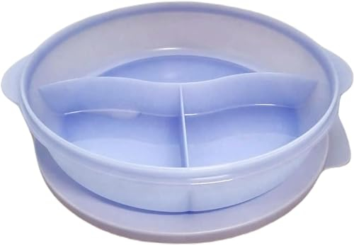 Tupperware Micro-ondes CrystalWave Pop - 1,4 l - Avec séparation - Violet clair - Violet