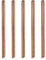sourcing map 5Pcs Reusable Metal Straws, 8.5 Bevel End Stainless Steel Straw for Drinking Milkshake, Bubble Tea, Beverage (12mm OD, Rose Gold)