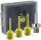 Diamond Core Drill Bits Set - 4pcs 6/6/6mm Diamond Hole Saw+1pc Hex Adapter SANLEETEK for Porcelain Ceramic Tile Marble Granite Artificial Stone M14 Thread