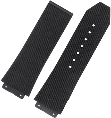 CEKGDB FKM Fluorsilikon-Uhrenarmbänder für Hublot Big Bang Silikon, 25 x 17 mm, 26 x 19 mm, wasserdicht, Herren-Uhrenarmband, Kette, Gummi-Armband, 25-17mm, Achat