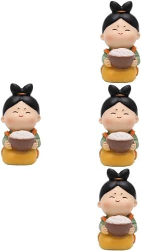 4pcs Tang Ladies Ornaments Cake Decorations Small Tin Home Décor Asian Decor Asian Doll Girl Dolls Cake Decoration Topper Option Figurines Toys Resin Office Gift Tang Suit