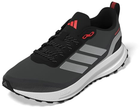 Adidas Runfalcon 5 TR Laufschuhe für Herren, Core Black Silver Metallic Carbon, 44 2/3 EU