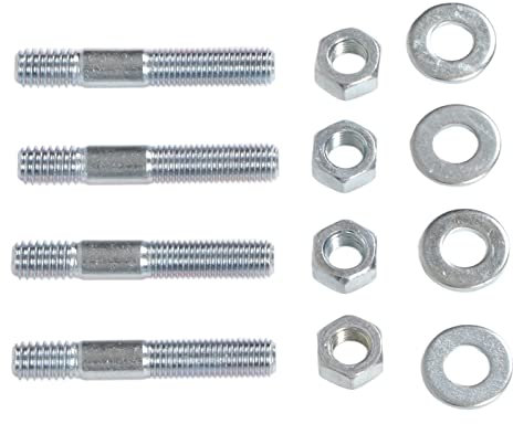 Vergaser-Stehbolzen-Set, Metall-Abstandshalter, Rostfreies 2-Zoll-Stehbolzen-Set für Ansaugkrümmer mit 5/16-Zoll-Gewinde, Passend für Jeden Ansaugkrümmer