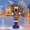 SOARS Weihnachten Nussknacker Figur groß, Weihnachtsdeko aussen XXL, 185 cm hohe beleuchtete Weihnachtsfigur mit Trommel & LED-Lichtern, Weihnachtsbeleuchtung für außen und innen
