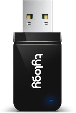 Tylogy Clé WiFi Puissante AC1300Mbps Bi-Bandes 2.4GHz/5GHz, Dongle USB 3.1, Format Ultra Compact, Compatible Windows 10/11, Linux et MacOS