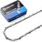 ZENTOP Carbide Chainsaw Chain 16 Inch, 050 Gauge, 3/8 LP Pitch, 57 Drive Links, Full Chisel, Low Kickback, Fits Echo CS-3510 352 3400 400, Worx WG300 WG303 - S57 (3 Chains)